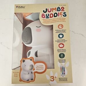Jumbo Buddies Squeezable Light-Up Capybara - New In box!